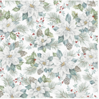 Snowdrift Floral Gift Wrap Roll