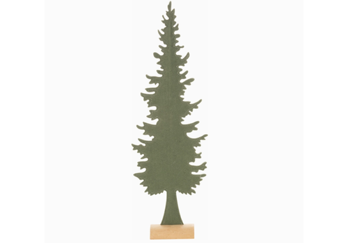  Silver Tree Home & Holiday Green Felt Tree with Wood Base 
