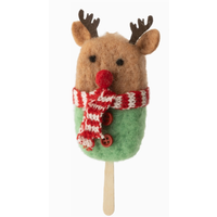 Felt Ornament with Antlers & Scarf