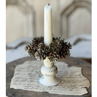 Shimmer Pine Cone Candle Ring