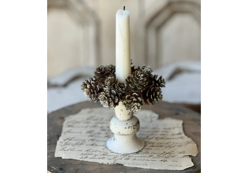  Shimmer Pine Cone Candle Ring 