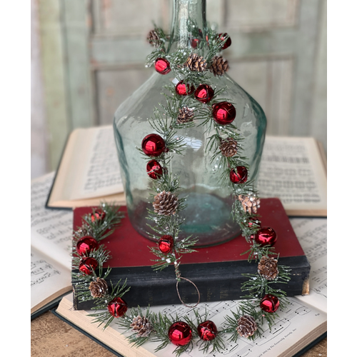  52" Cantata Pine & Bell Garland 