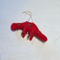 Felt Dino with Lights Ornament