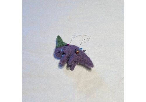  Silver Tree Home & Holiday Felt Dinosaur Ornament 
