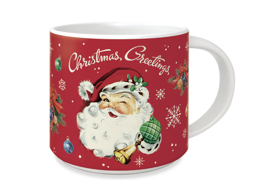  Cavallini Papers & Co Santa Ceramic Mug 