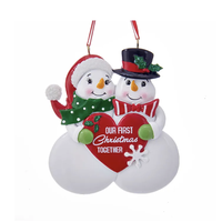 1st Christmas Together Snow Couple Ornament