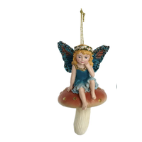 Fairy on Mushroom Ornament