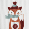 Talla Imports Fox with Ornament Swedish Wash Towel