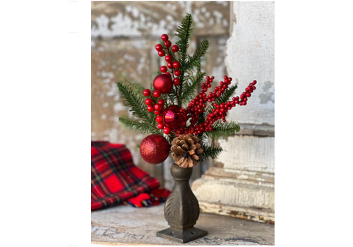  Bauble & Branch Pine Pick 17" 