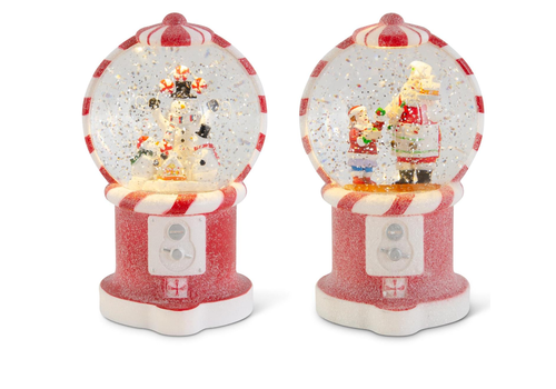  K & K Interiors Inc LED Snow Globe Gumball Machine 