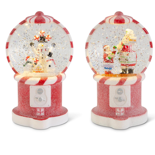  K & K Interiors Inc LED Snow Globe Gumball Machine 