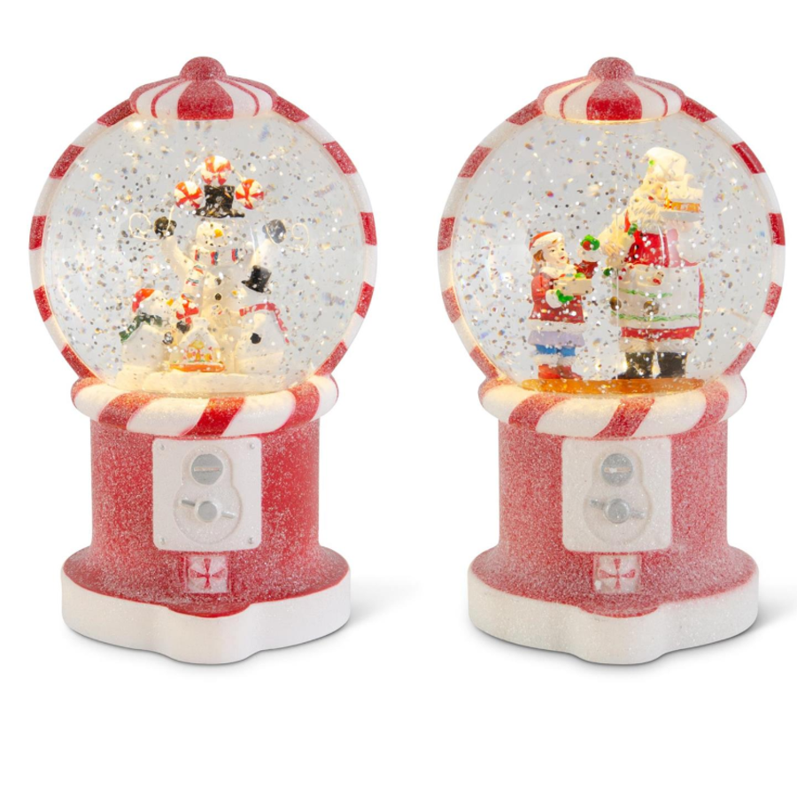 LED Snow Globe Gumball Machine