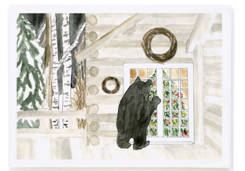  Molly O Bear at Door Boxed Cards 