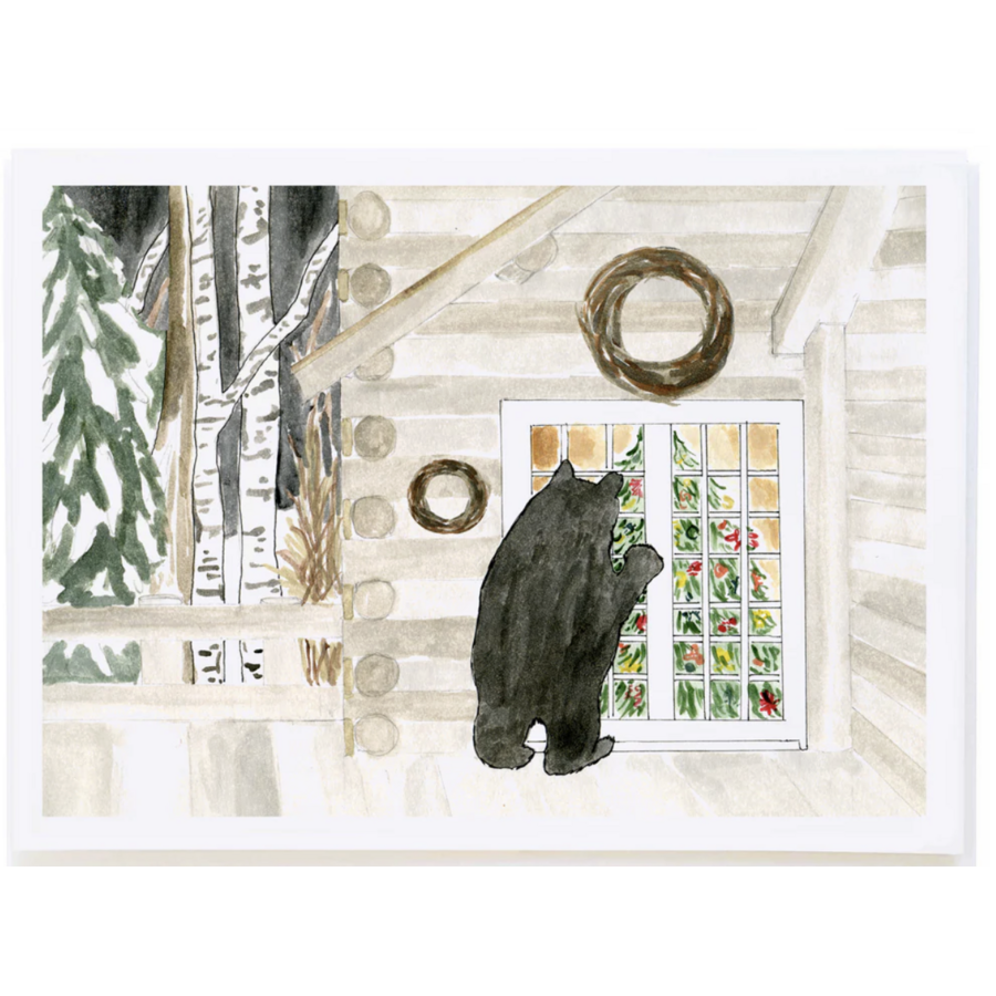 Bear at Door Boxed Cards
