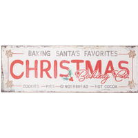Oversized Antique Christmas Baking Co. Wall Decor
