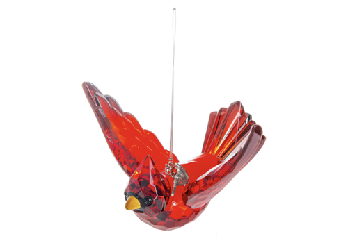 Radiant Cardinal Ornament with Charm 