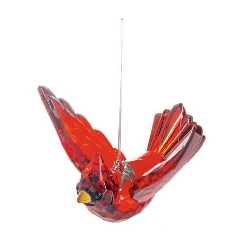  Radiant Cardinal Ornament with Charm 