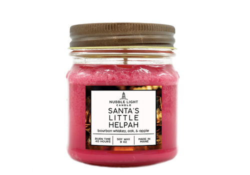  Nubble Light Candle Santa's Little Helpah Soy Candle 8 oz 