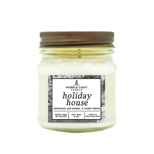  Nubble Light Candle Holiday House Soy Candle 8 oz 