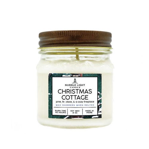  Nubble Light Candle Christmas Cottage Soy Candle 8 oz 