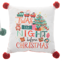 Holiday Story Throw Pillow