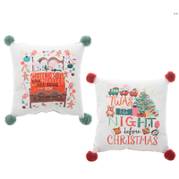 Holiday Story Throw Pillow