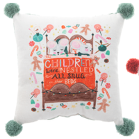 Holiday Story Throw Pillow