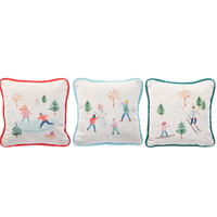 LED Light Up Winter Scene Pillow