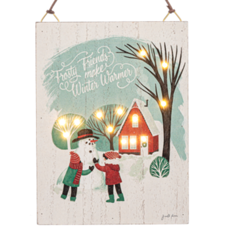 LED Light Up Wall Plaque