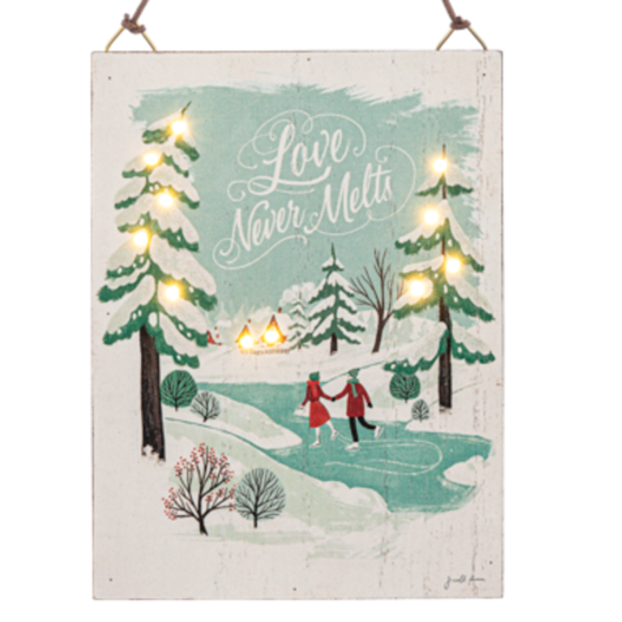 LED Light Up Wall Plaque