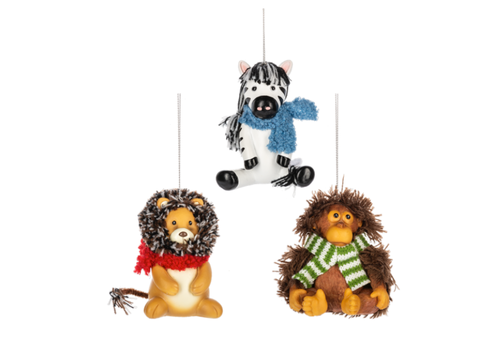 Fluffy Friend with Scarf Ornament 