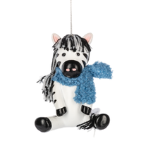 Fluffy Friend with Scarf Ornament