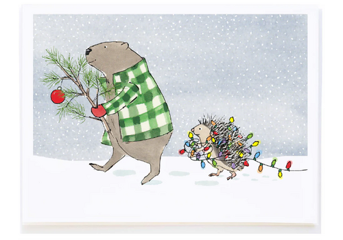  Molly O Animals with Tree Boxed Cards 