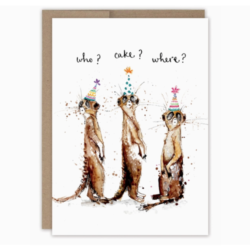  Biely & Shoaf Three Meerkats Birthday Card 