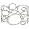 Rain Jewelry Collection Silver Organic Ovals Wide Cuff Bracelet