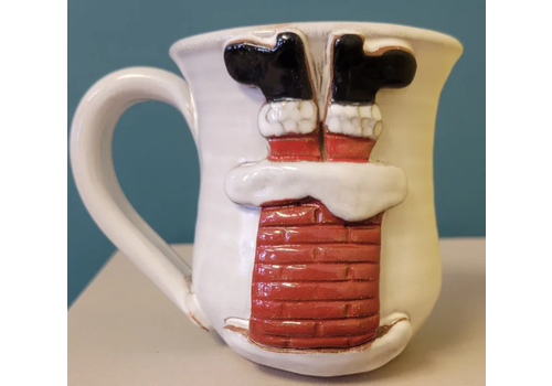  Mudworks Pottery Santa Chimney Mug 