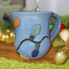 Mudworks Pottery Christmas Lights Mug