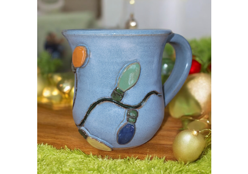  Mudworks Pottery Christmas Lights Mug 