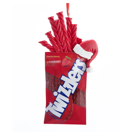  Kurt Adler Twizzlers With Santa Hat Ornament 