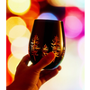 The Wine Savant / Khen Glassware Crystal Black Stemless Wine Glass with Trees