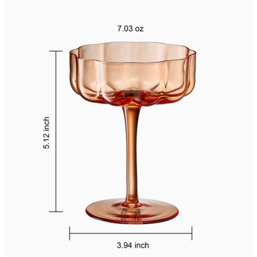 Flower Vintage Coupes Champagne