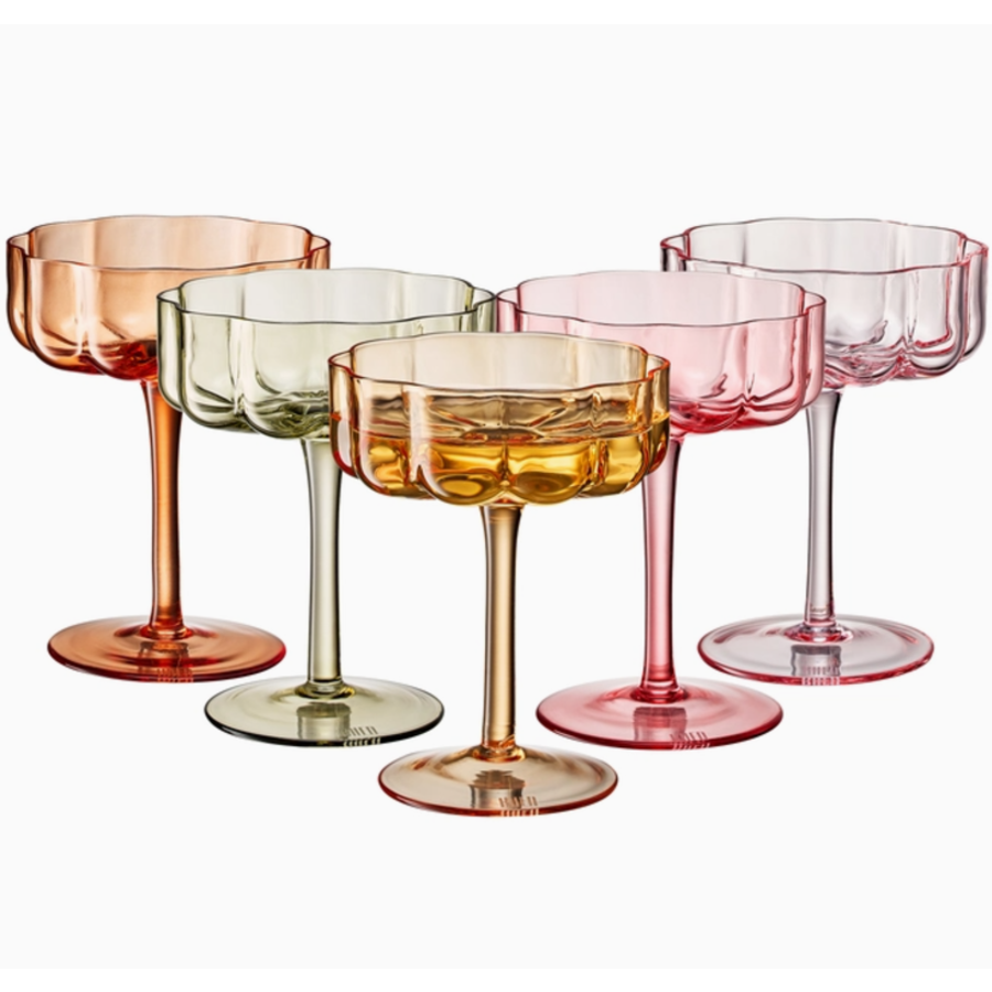 Flower Vintage Coupes Champagne