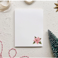 Christmas Notepad Poinsettia