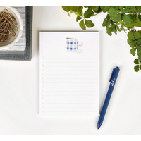 Checklist Notepad Gingham Mug