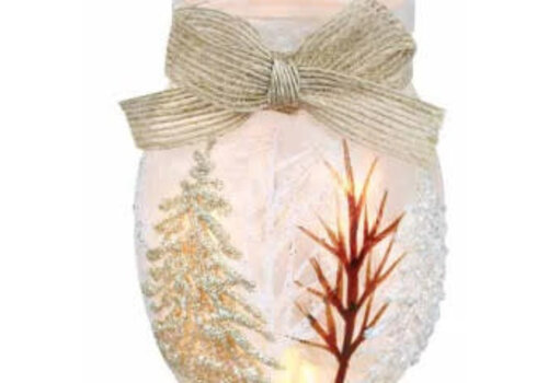  Stony Creek Winter Wonderland Pre-Lit Small Jar 