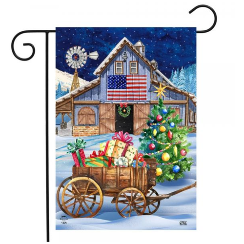  Holiday Barn Garden Flag 
