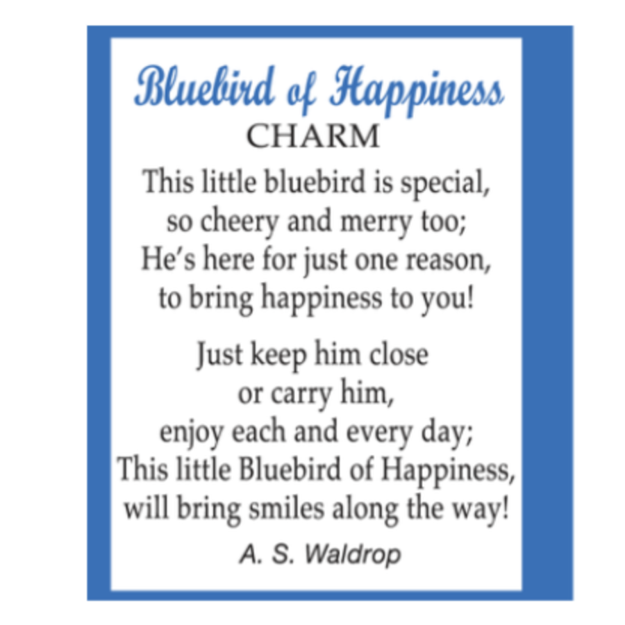 Bluebird of Happiness Charm