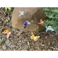 Small Enamel Butterfly on Stake