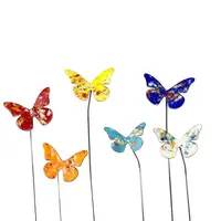 Small Enamel Butterfly on Stake
