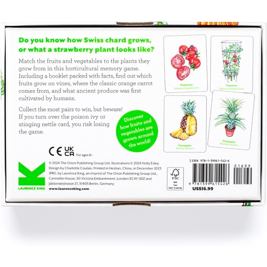 Gardener's Match: A Fruit & Vegetable Memory Game